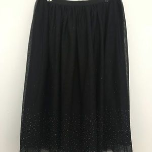 A.New.Day. Tulle Embellished Midi Skirt